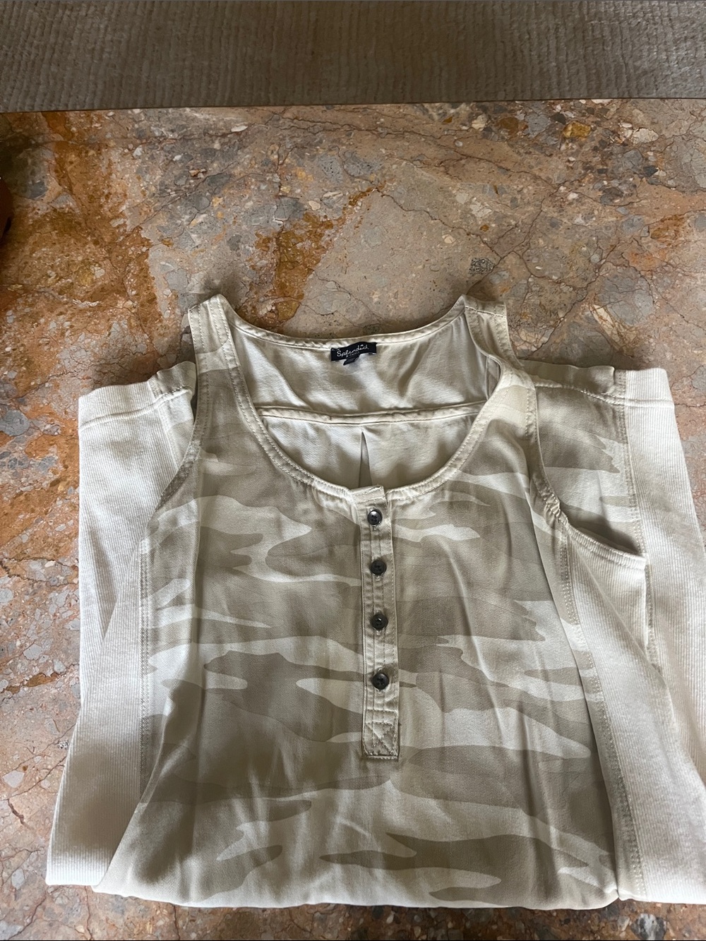 Splendid Beige Camo Dress